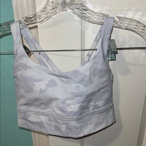 Lululemon Athletica Gray Camouflage Sports Bra